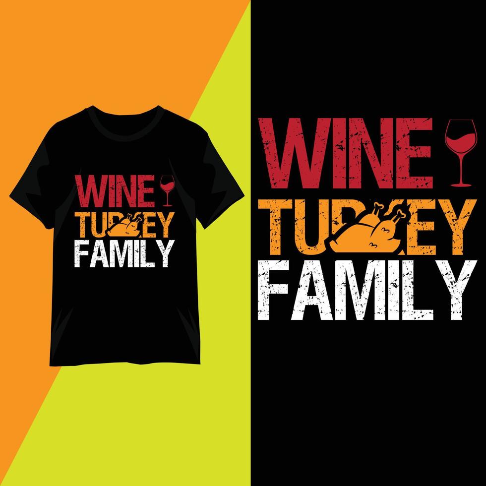 Thanksgiving Day typography T-shirt design vector