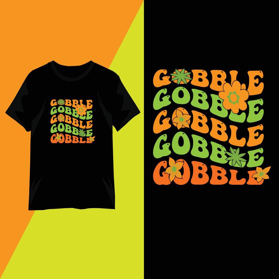 Thanksgiving Day typography T-shirt design vector