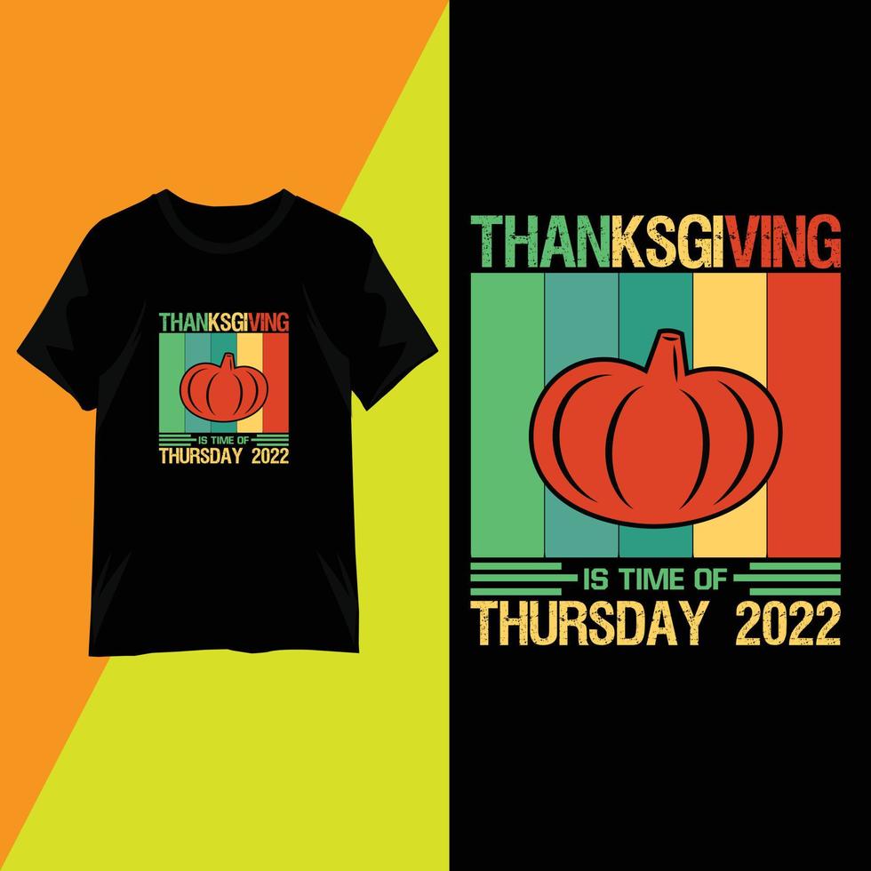 Thanksgiving Day typography T-shirt design vector