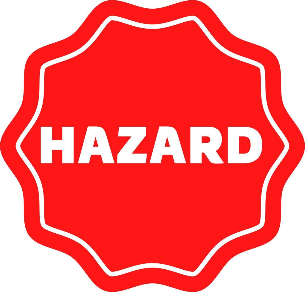 Hazard Warning Hazard sign icon Warnings symbol template for graphic and web design collection logo vector illustration