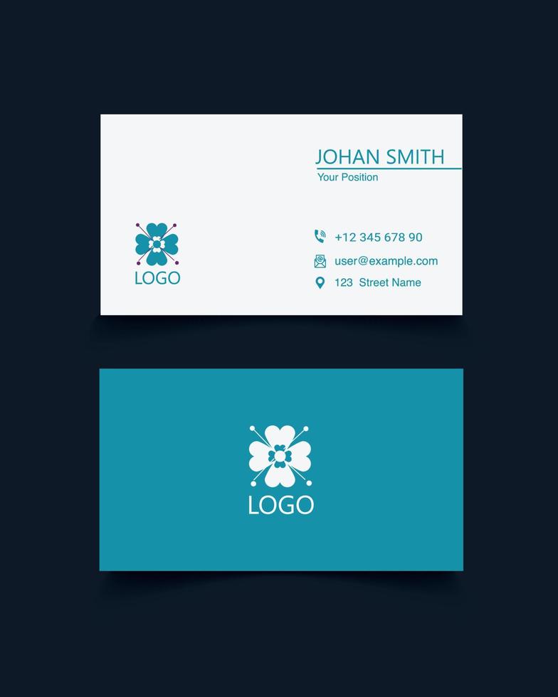 Business card design and visiting card template vector