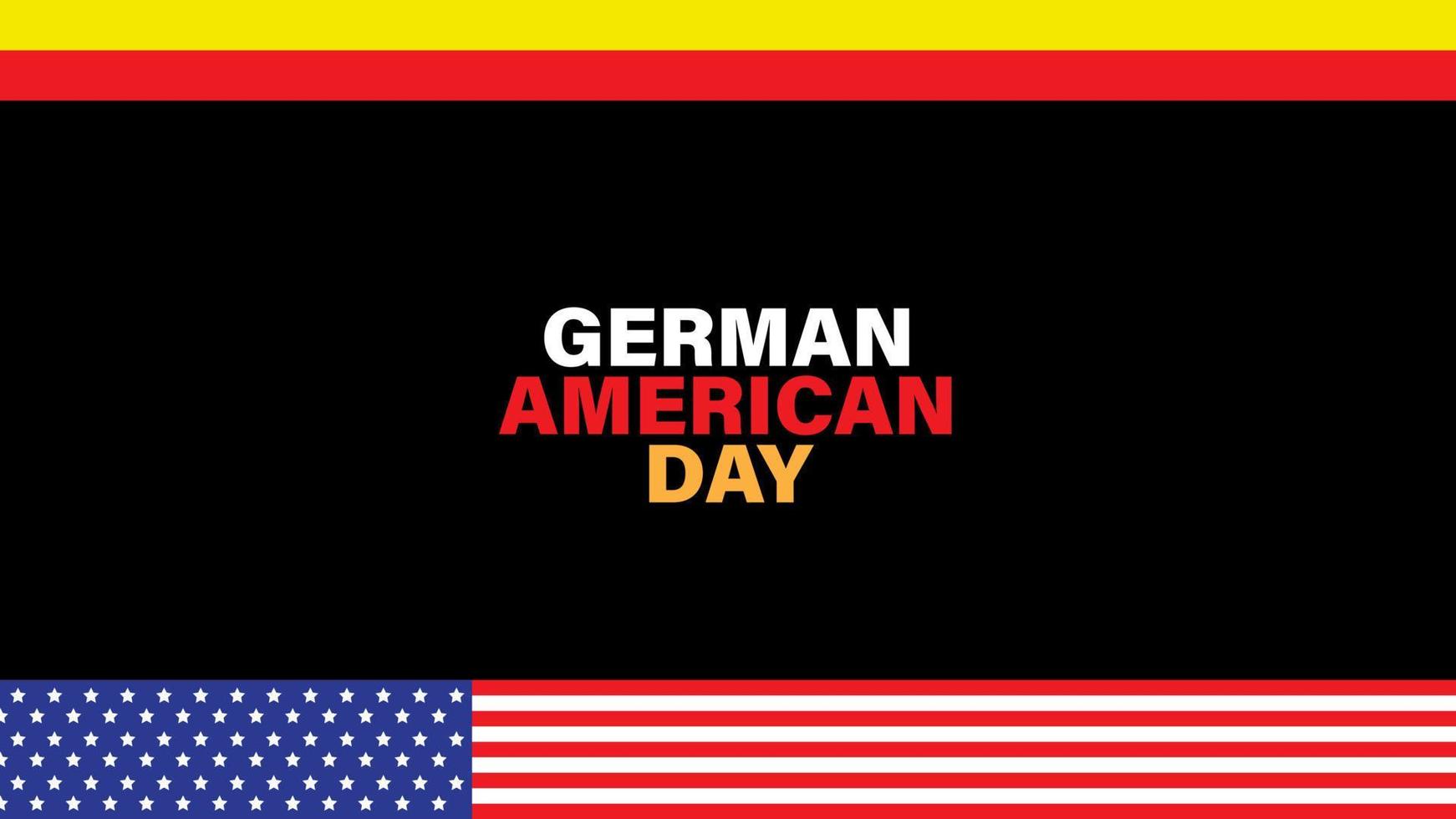 German American Flag background. Suitable to use on German American day event vector