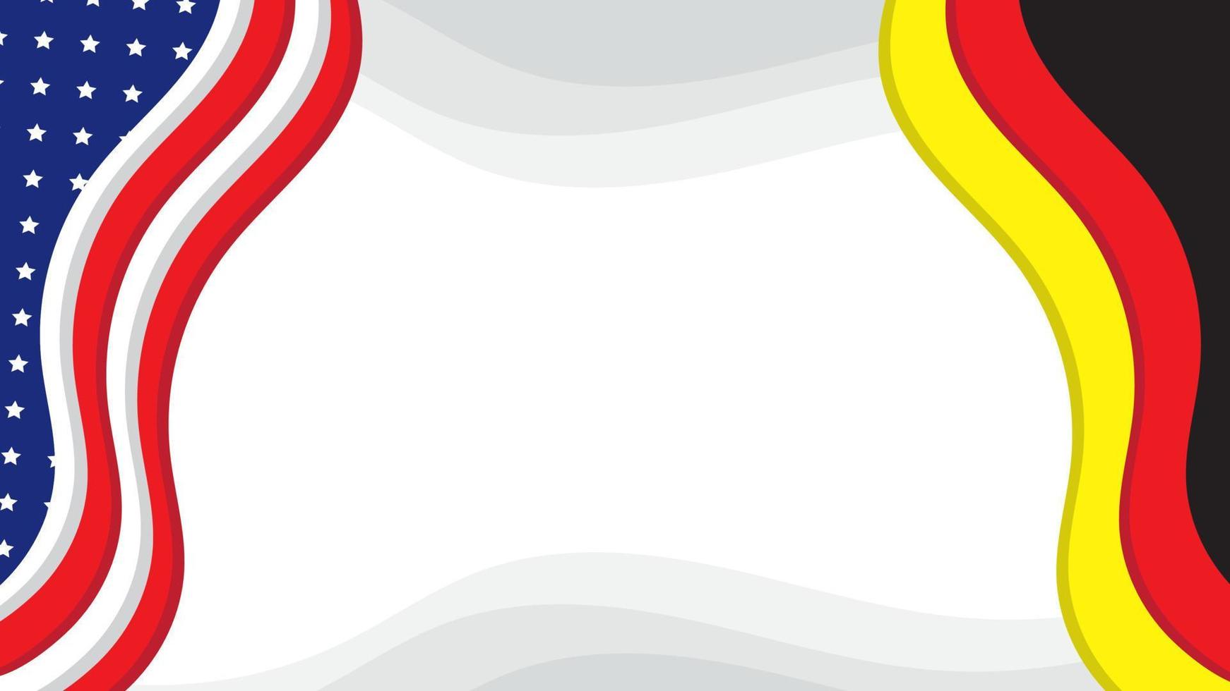 German American Flag background. Suitable to use on German American day event vector