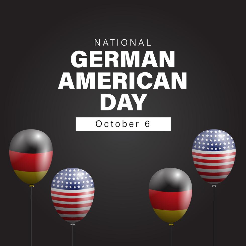 German American Ballon background. Suitable to use on German American day event vector