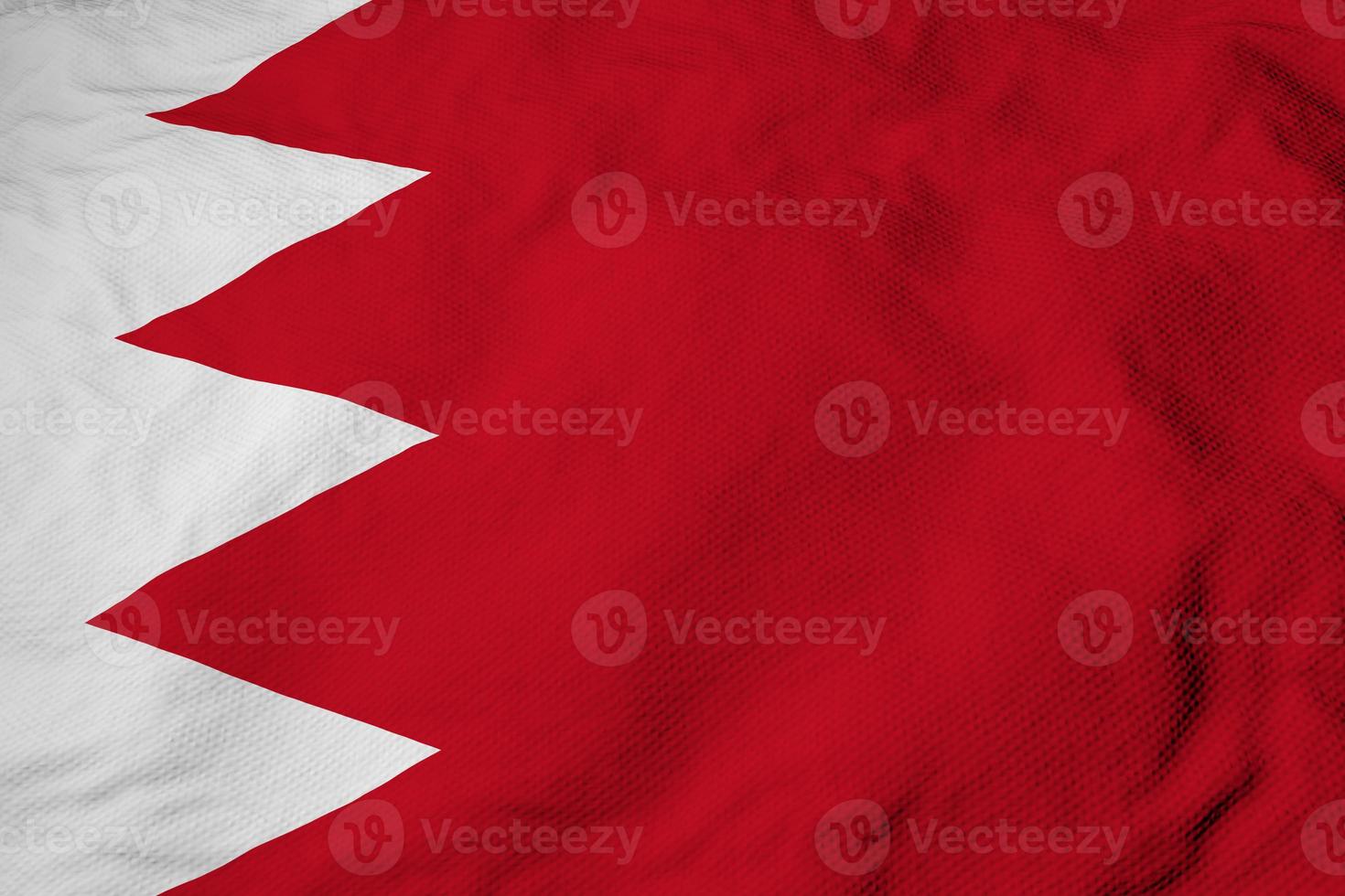 Waving flag of Bahrain in 3D rendering photo