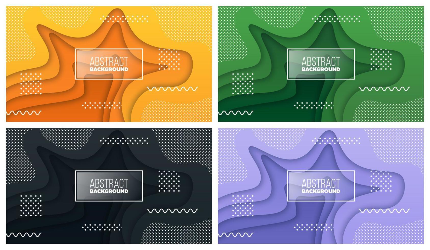 Colorful liquid and geometric background with fluid gradient shapes vector