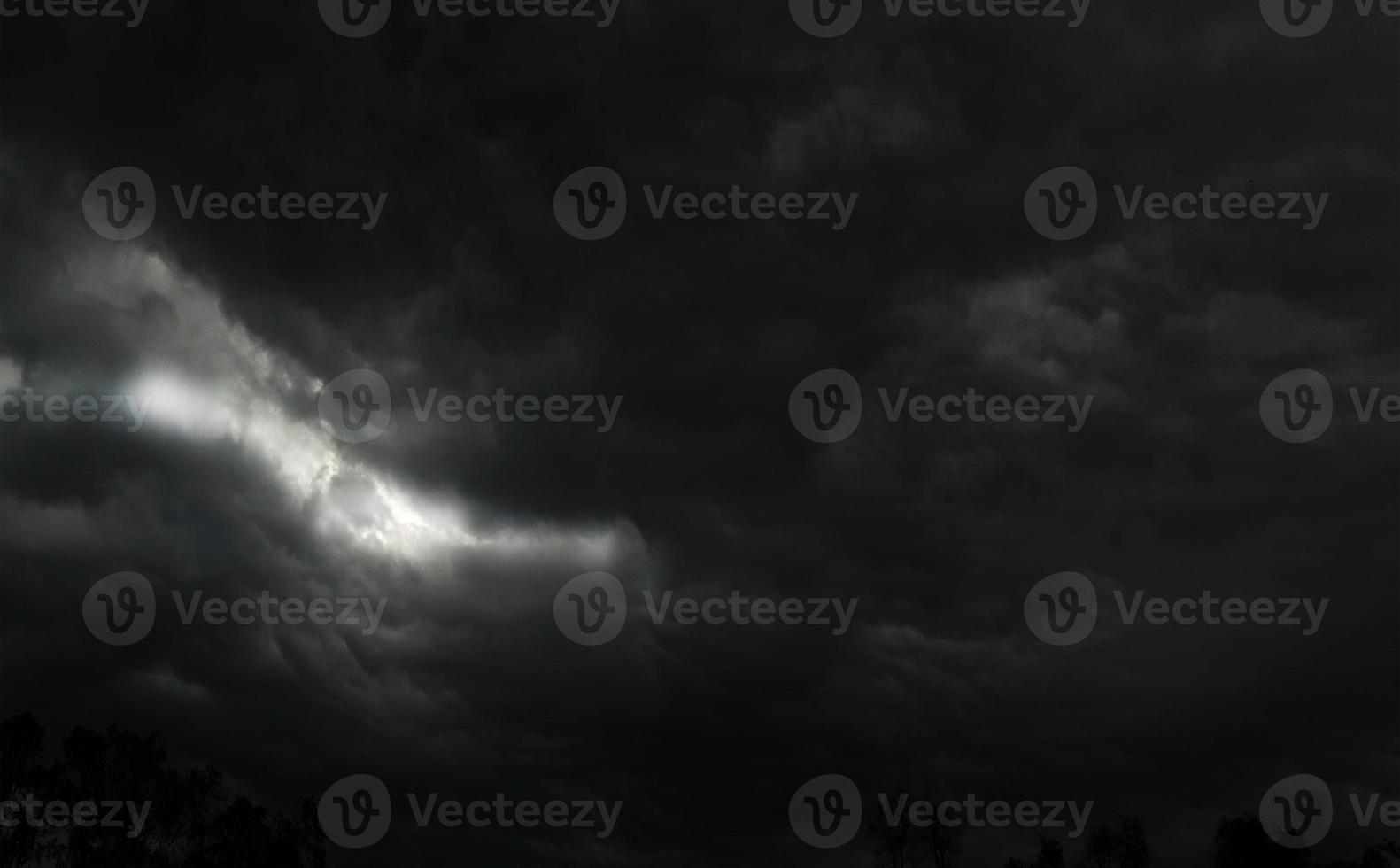 storm clouds timelapse The sun shines through the rain clouds, black clouds floating in the sky nature background photo