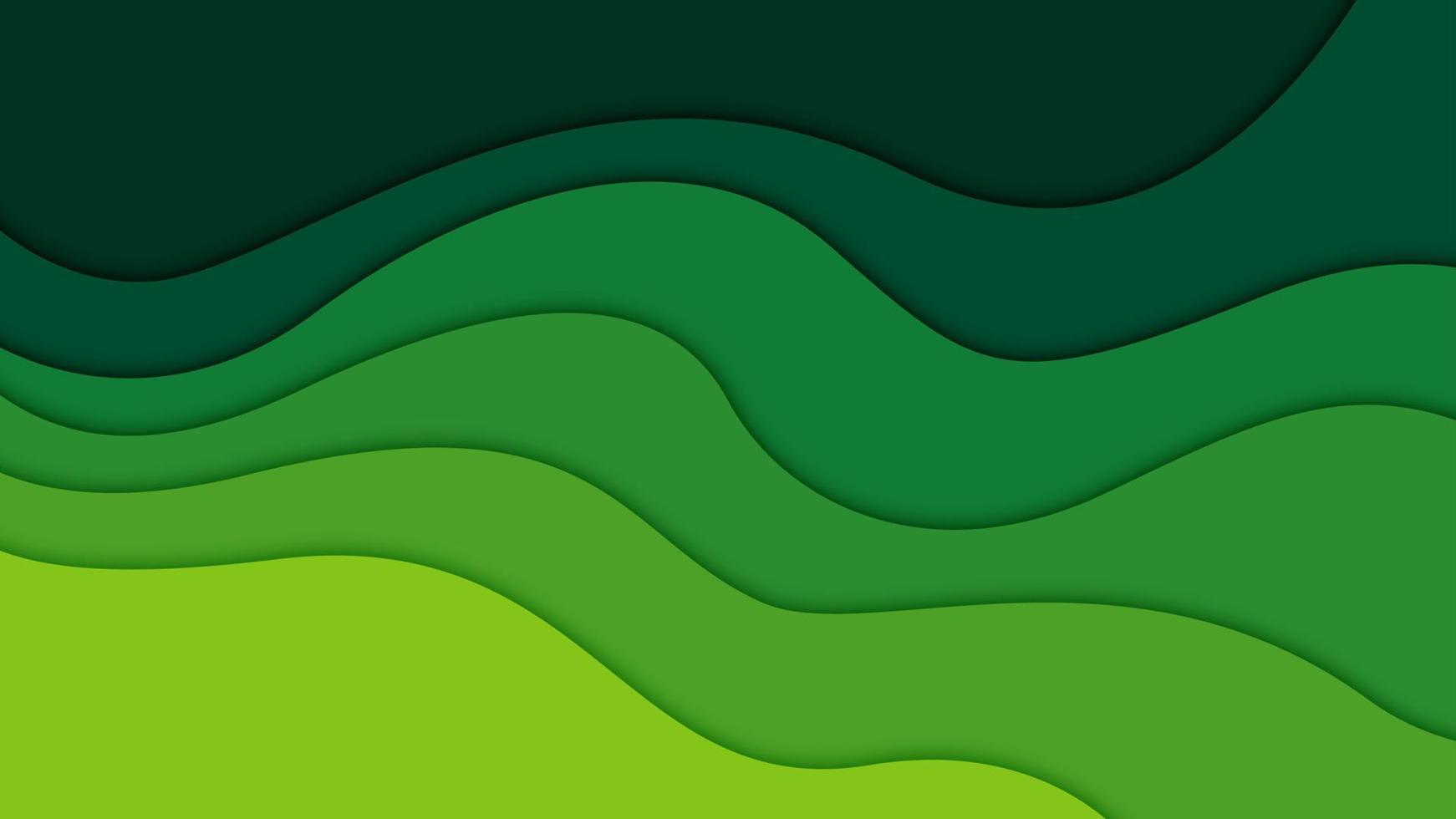 3D abstract background and paper cut shapes, vector illustration