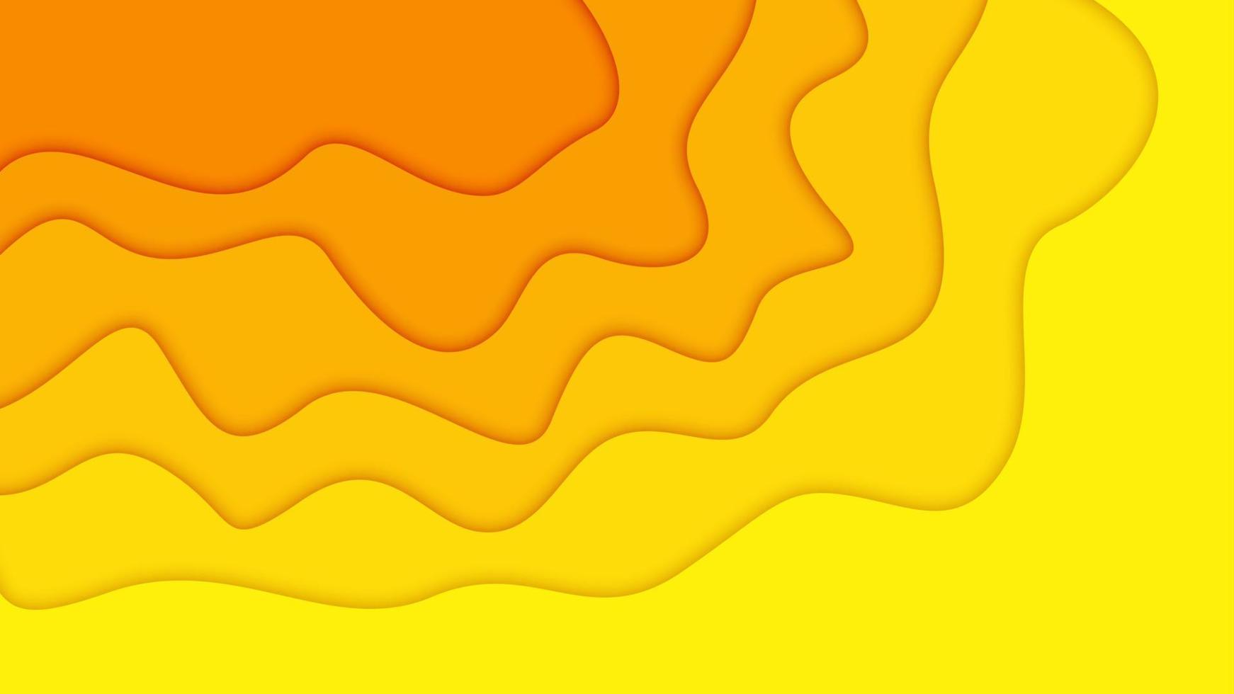 3D abstract background and paper cut shapes, vector illustration