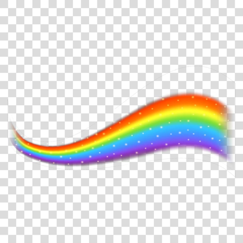 icono de arco iris aislado sobre fondo transparente vector