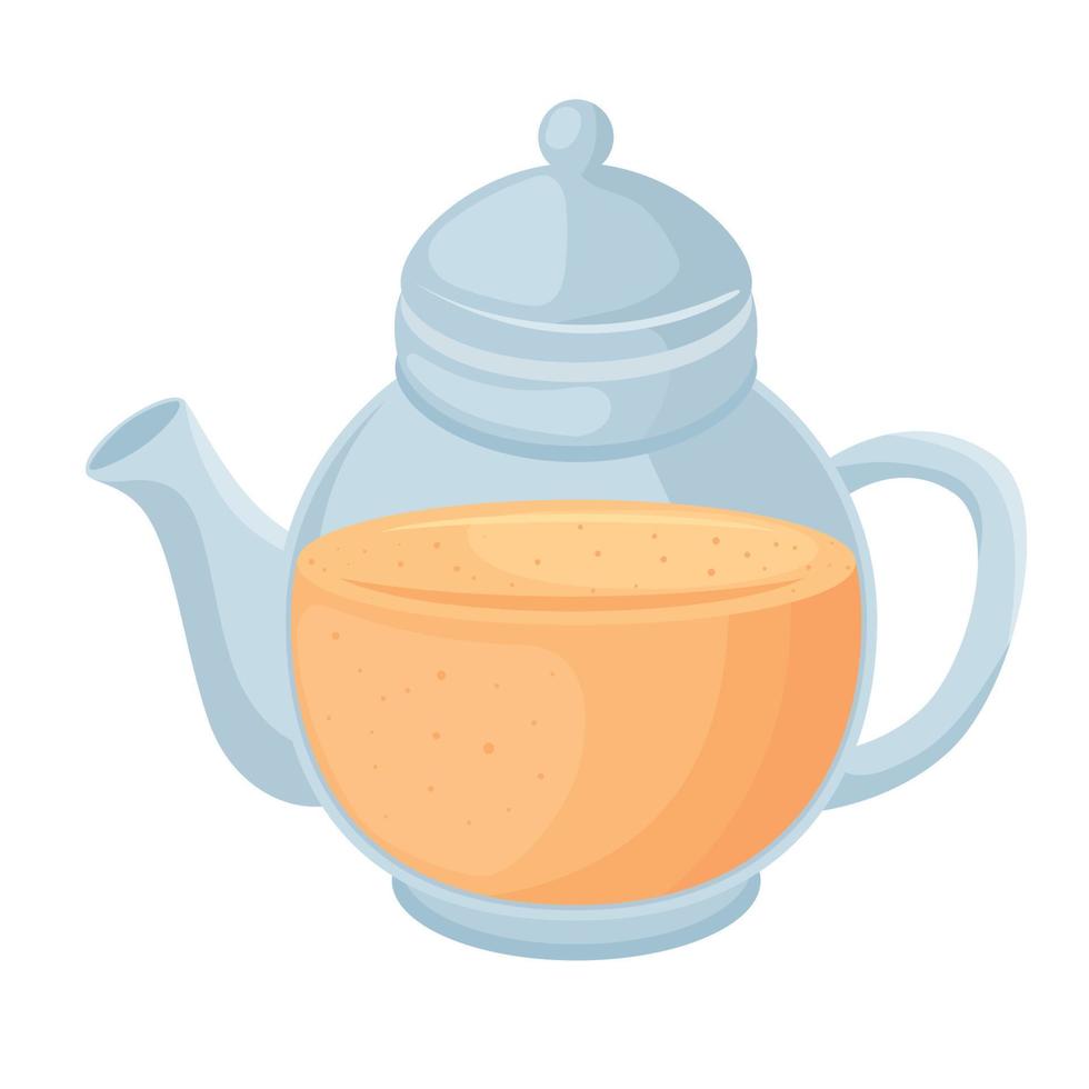 teapot with tea vector