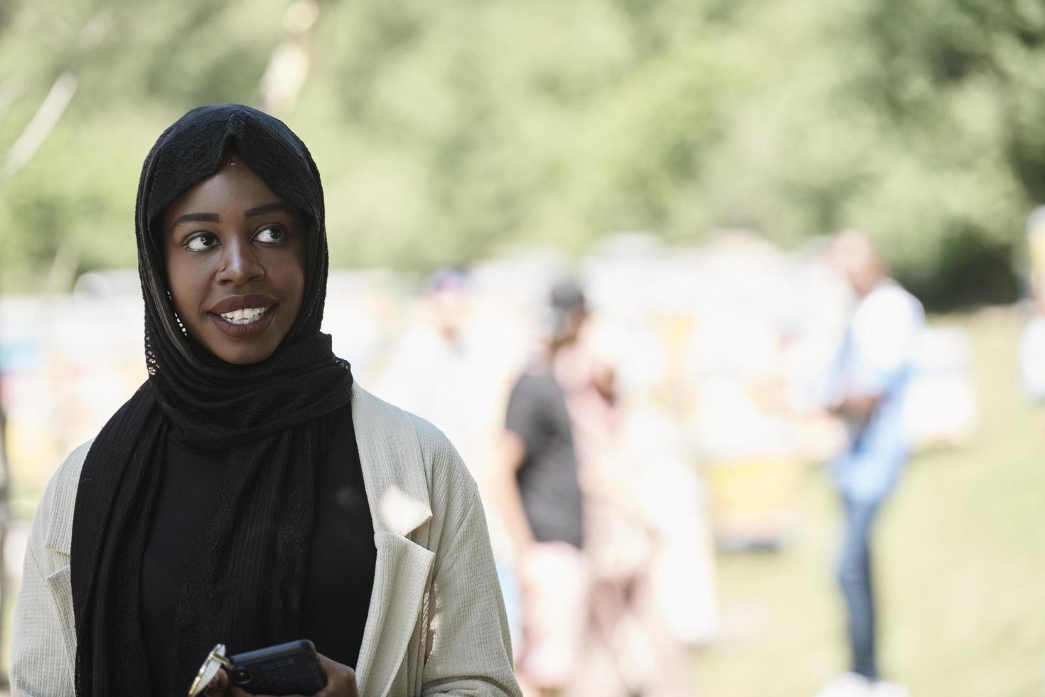 african  muslim business woman portrait photo