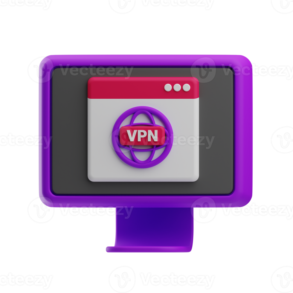 VPN illustration 3d png