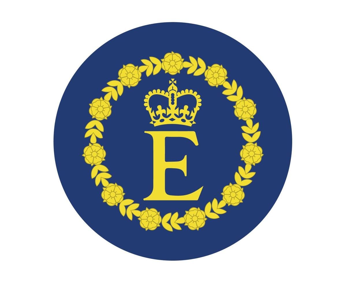 Personal Flag Icon Of Queen Elizabeth British United Kingdom Emblem National Europe Vector Illustration Abstract Design Element