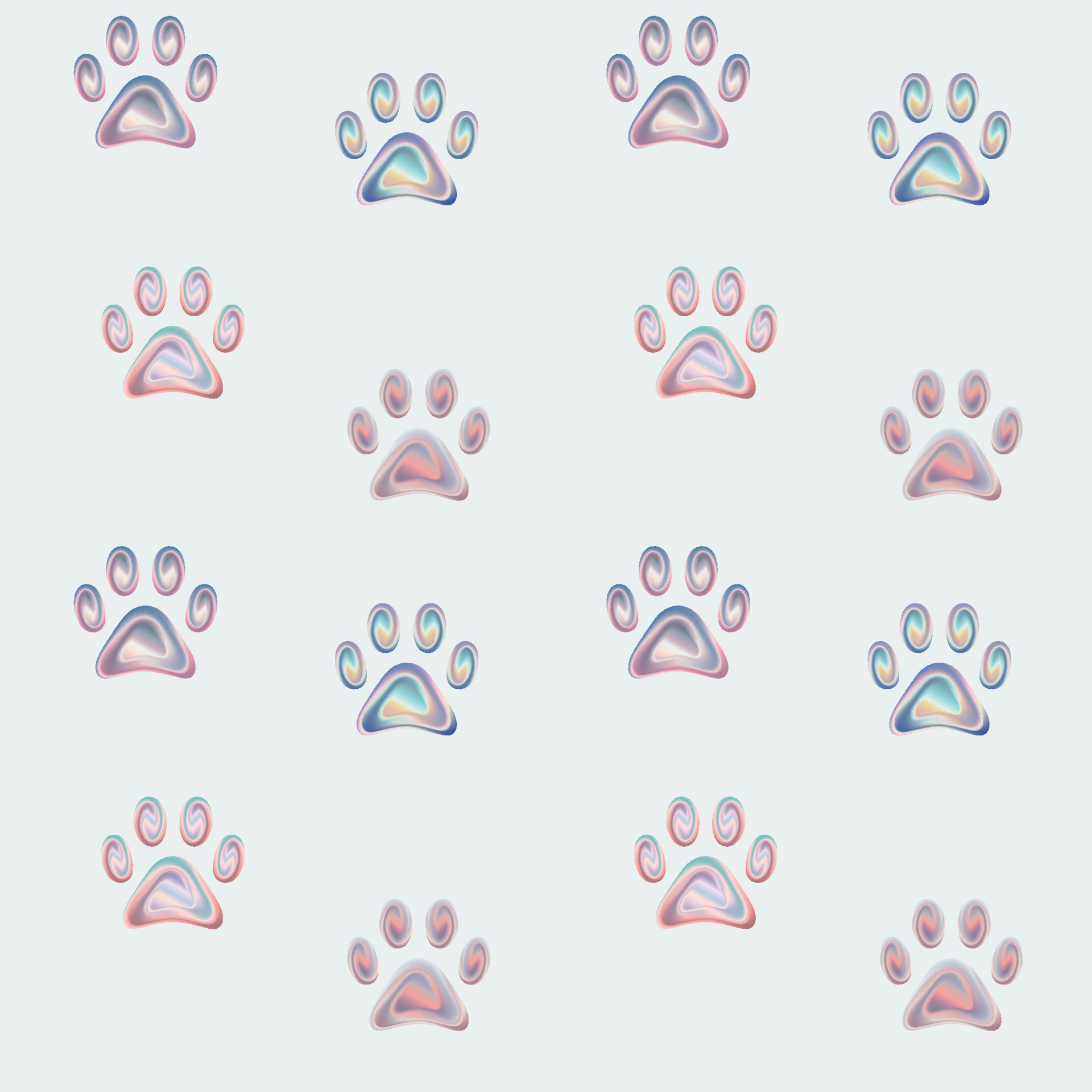 Cat or Dog Paw. Vector Seamless Holographic Pattern. Wallpaper background 12486484 Vector Art at Vecteezy Cat or Dog Paw. Vector Seamless Holographic Pattern. Wallpaper background 12486484 Vector Art at Vecteezy