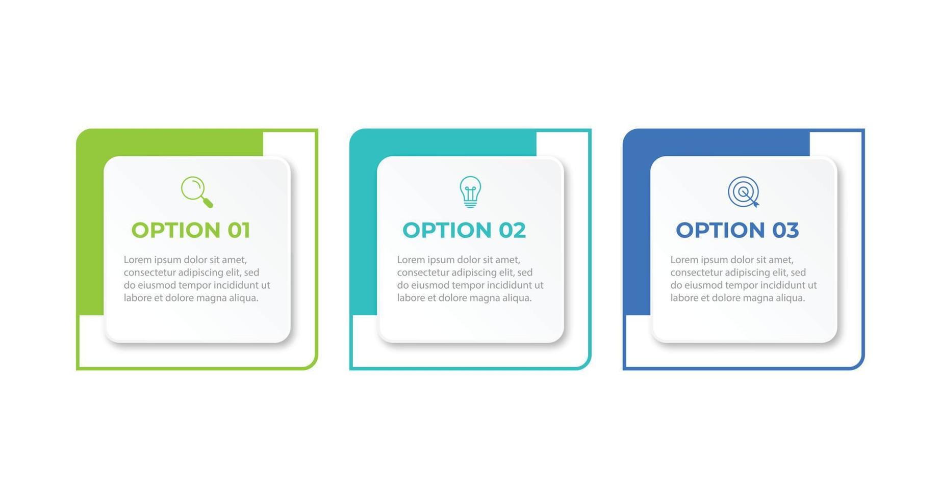 Timeline infographic design element and number options. Business concept with 3 steps. Can be used for workflow layout, diagram, annual report, web design. Vector business template for presentation.