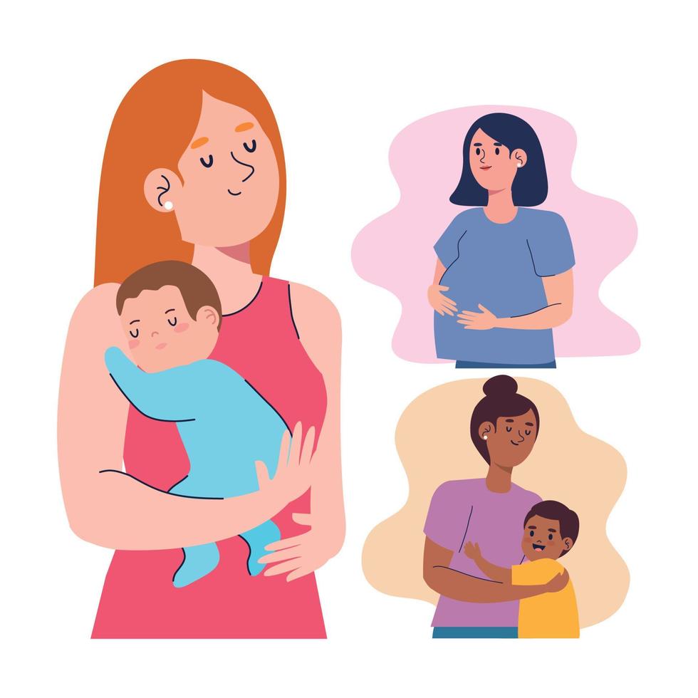 three mothers group vector