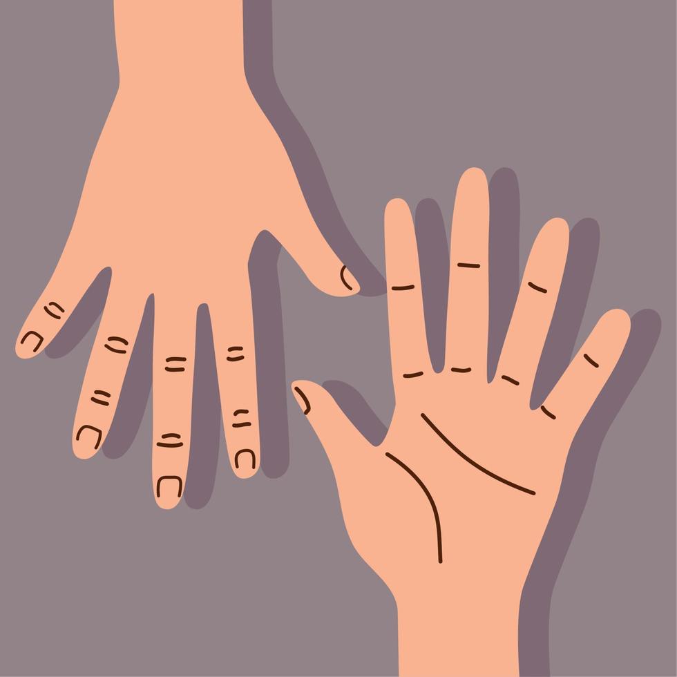 hands human open gestures vector