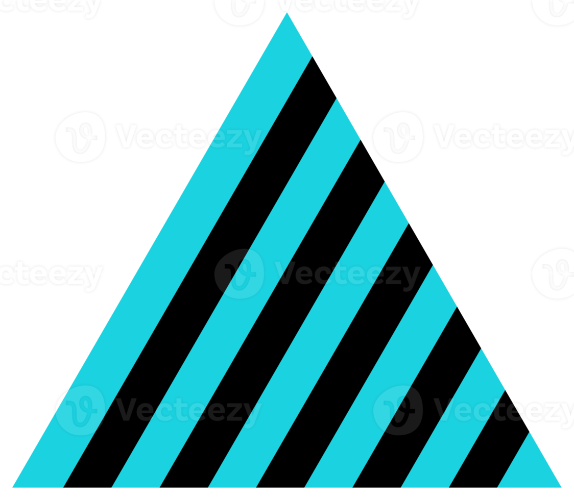 Geometric abstract, flat design element. PNG with transparent background.