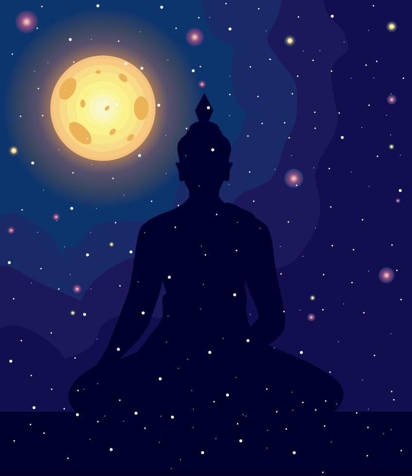 loy krathong festival scene vector