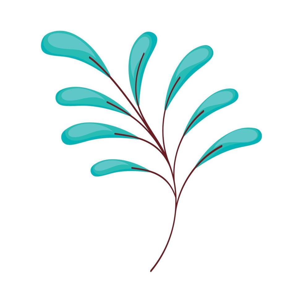 branch with leafs vector