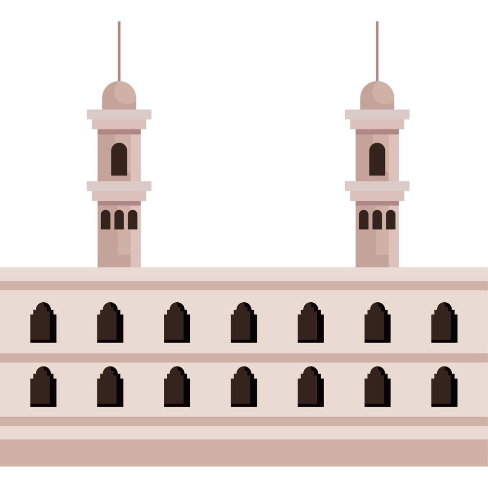 templo de la mezquita musulmana vector