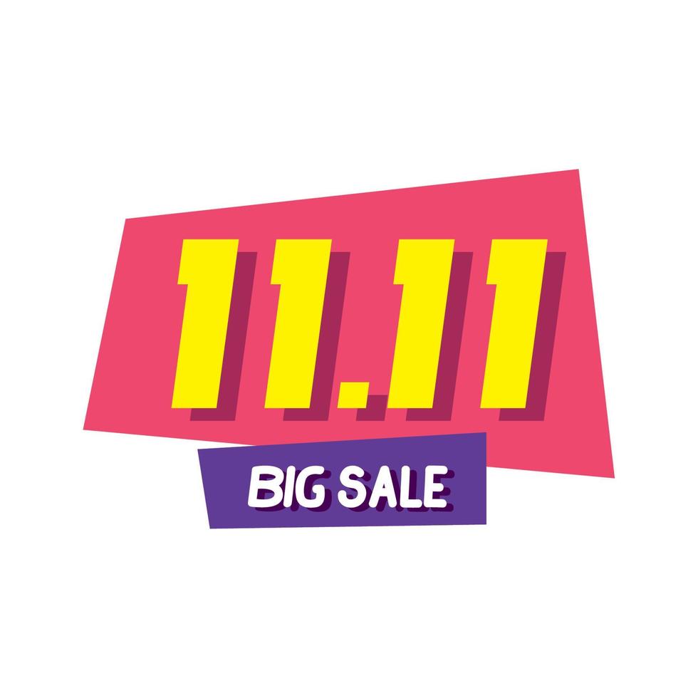 big sale 11 11 label vector