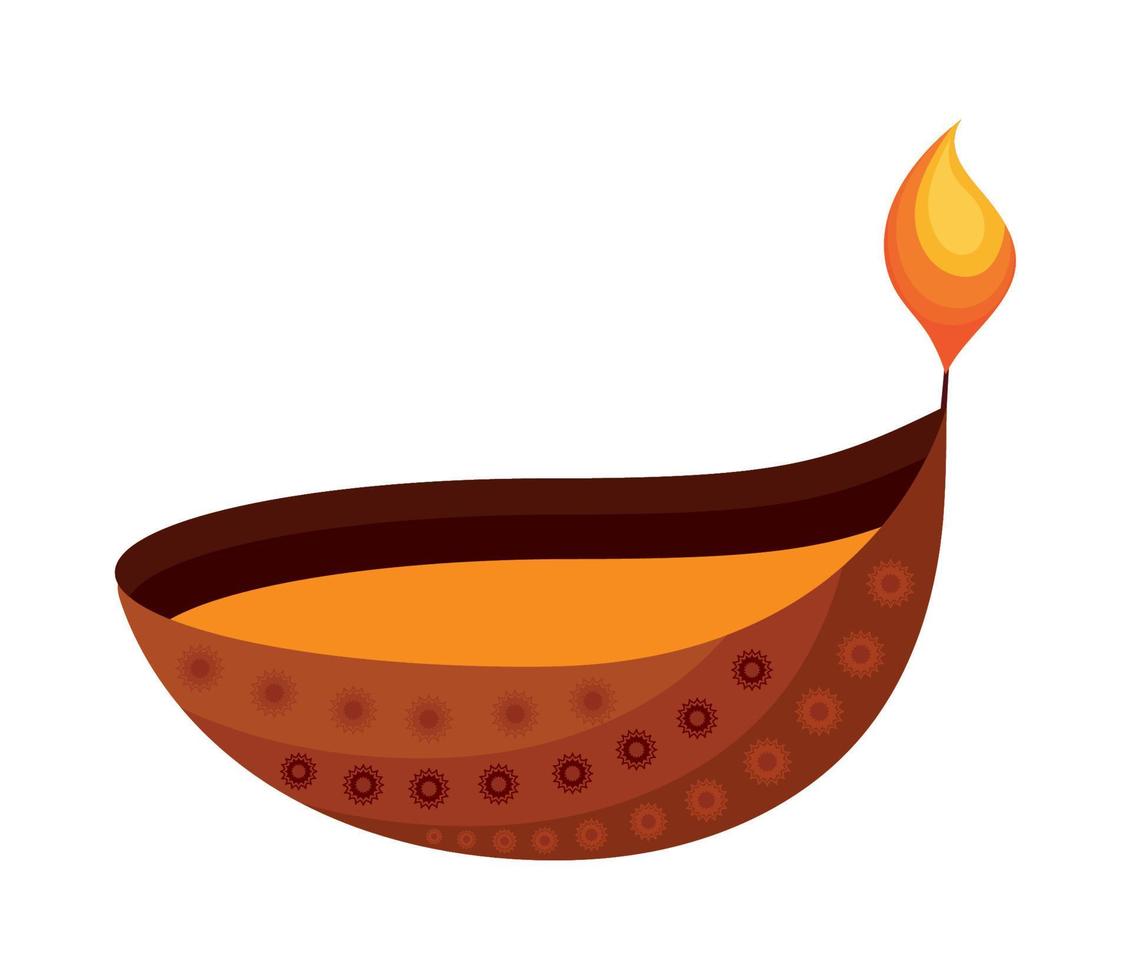 diwali celebration lantern vector