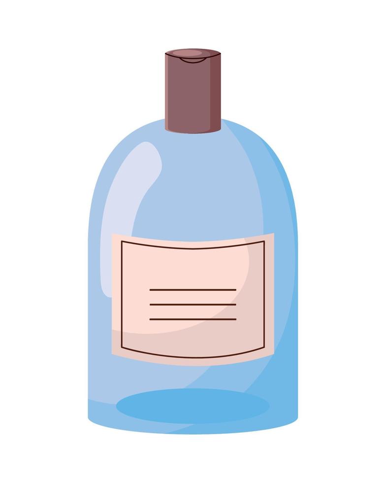 botella azul belleza coreana vector