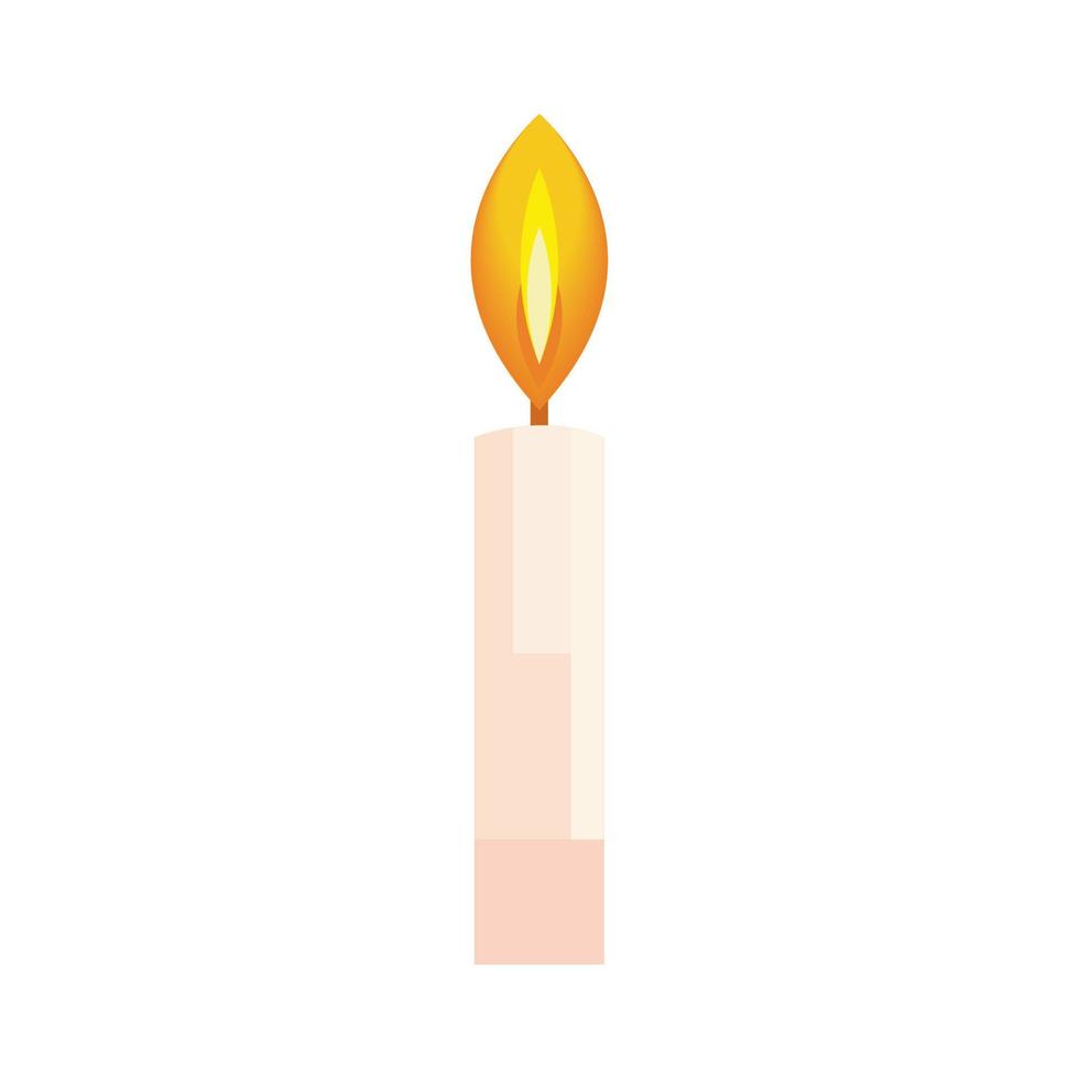 candle fire flame vector