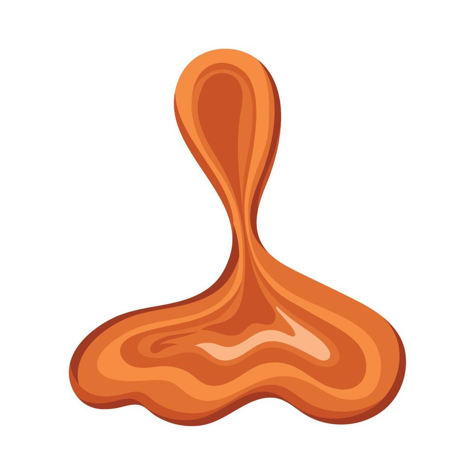 sweet caramel liquid vector