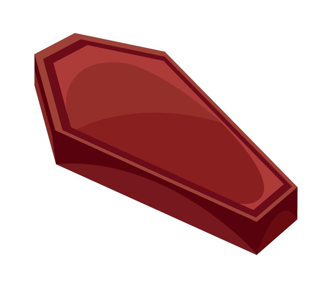 wooden coffin death vector