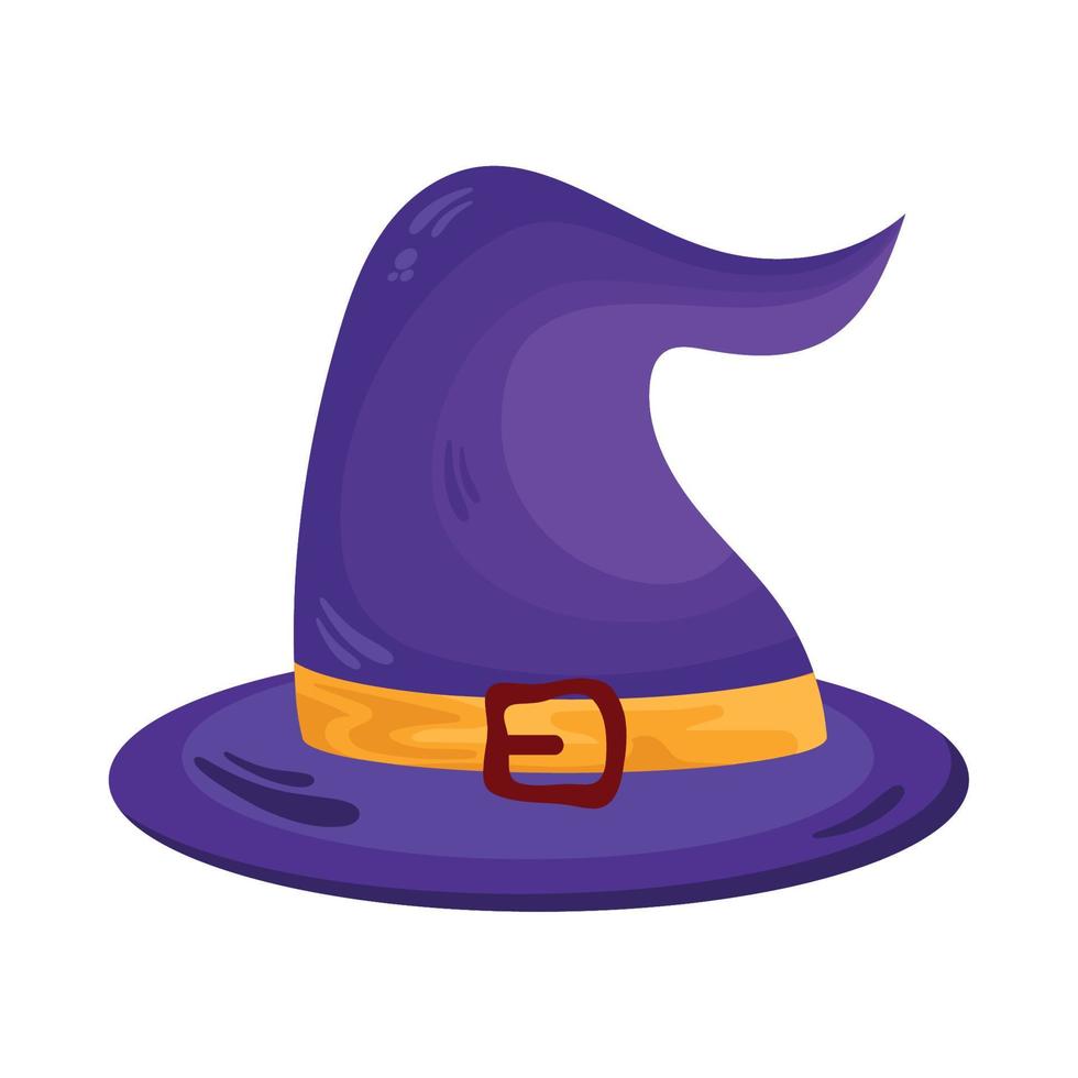 halloween witch hat vector