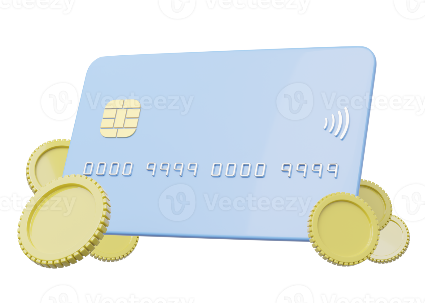 3d Credit card mockup floating isolated on transparent. Mobile banking. Online payment service. Digital marketing. Quick, easy shopping and retail concept. Withdraw money. 3d cartoon icon render. png