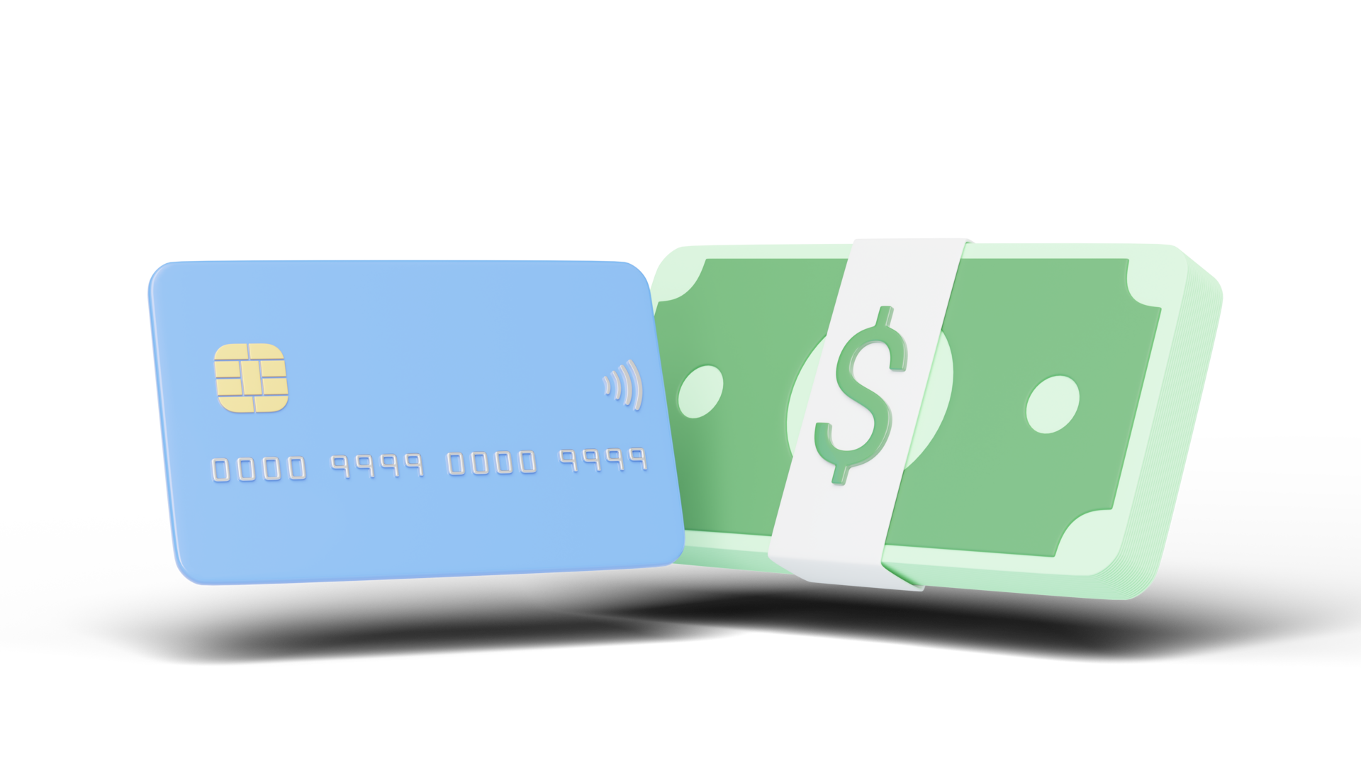 Credit Card With Bundles Cash Floating On Transparent Mobile Banking credit-card-with-bundles-cash-floating-on-transparent-mobile-banking