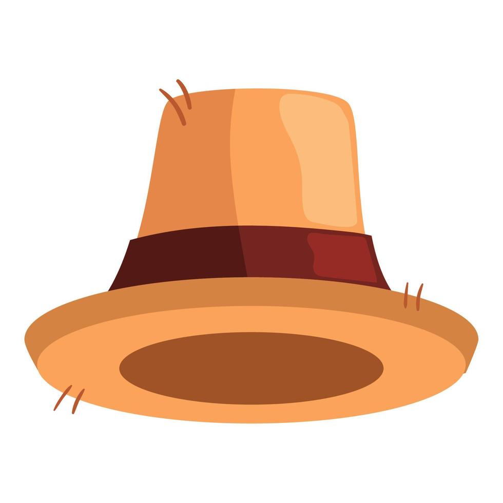 straw tophat accessory vector