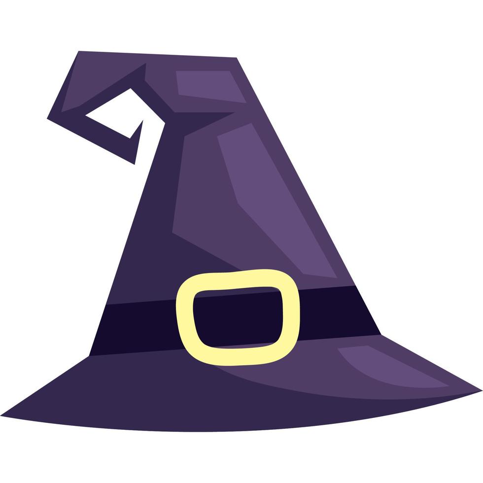 accesorio de sombrero de bruja de halloween vector