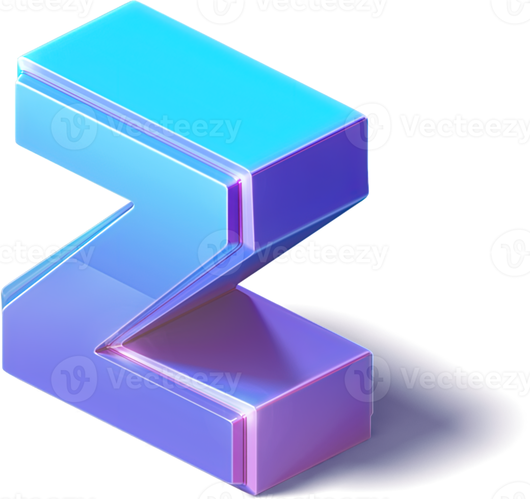 Letter X 3D Isometric png