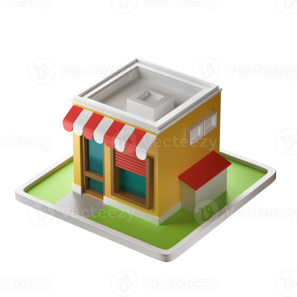 E-commerce Store 3D Illustration png