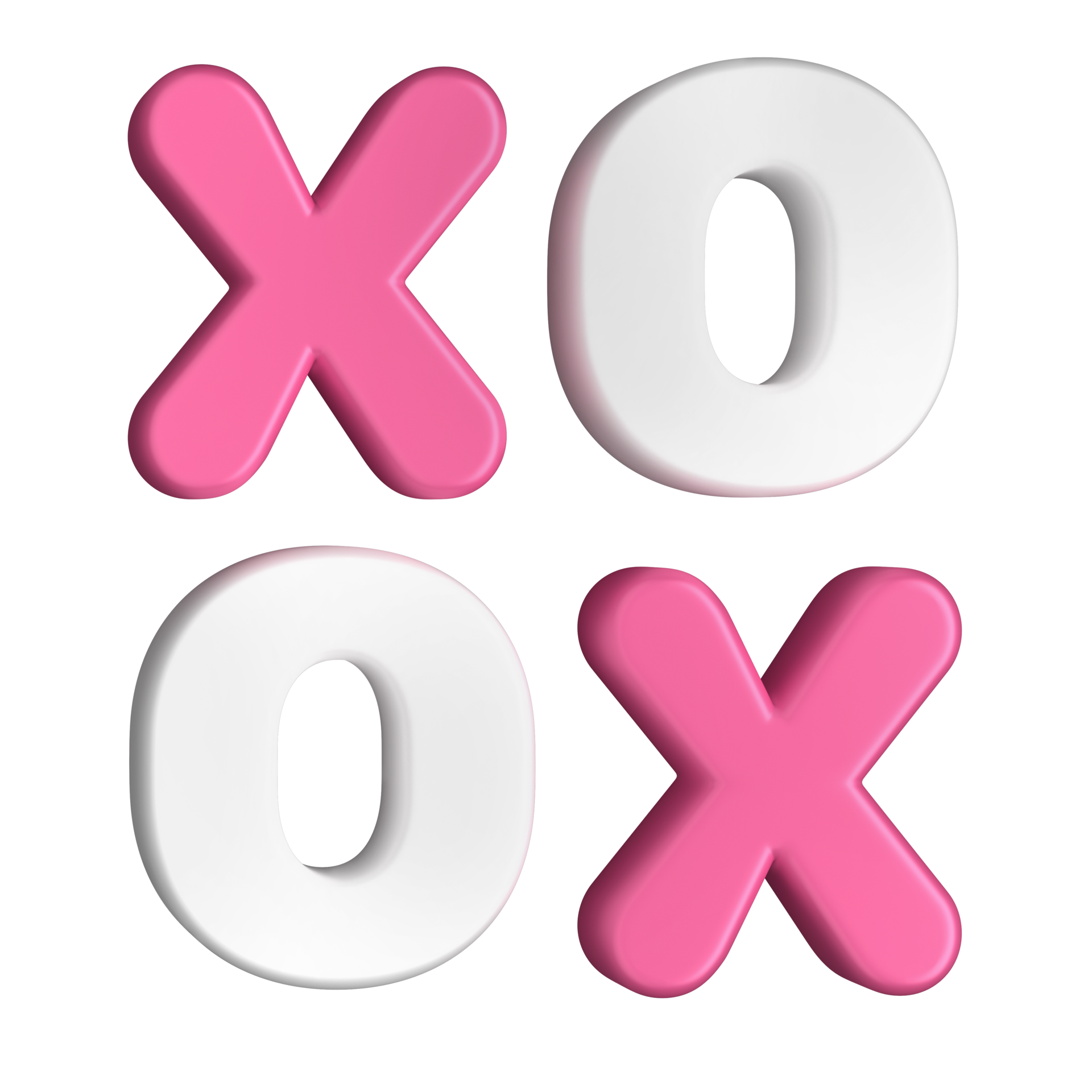 xoxo-3d-illustration-12488050-png