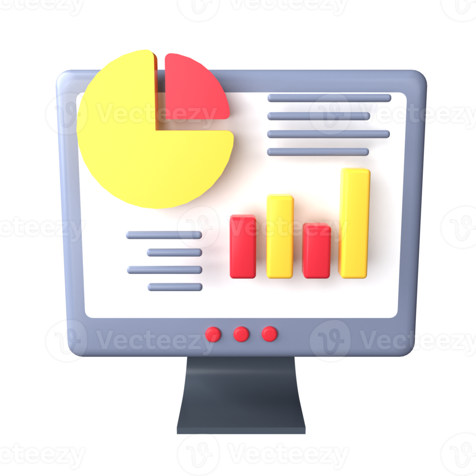 3d weergegeven voorwerp voor presentatie website en andere png