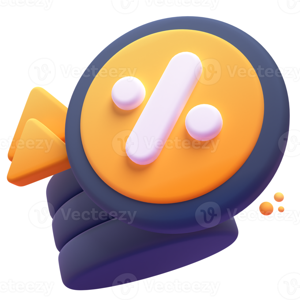 Increase in 3d render for graphic asset web presentation or other png