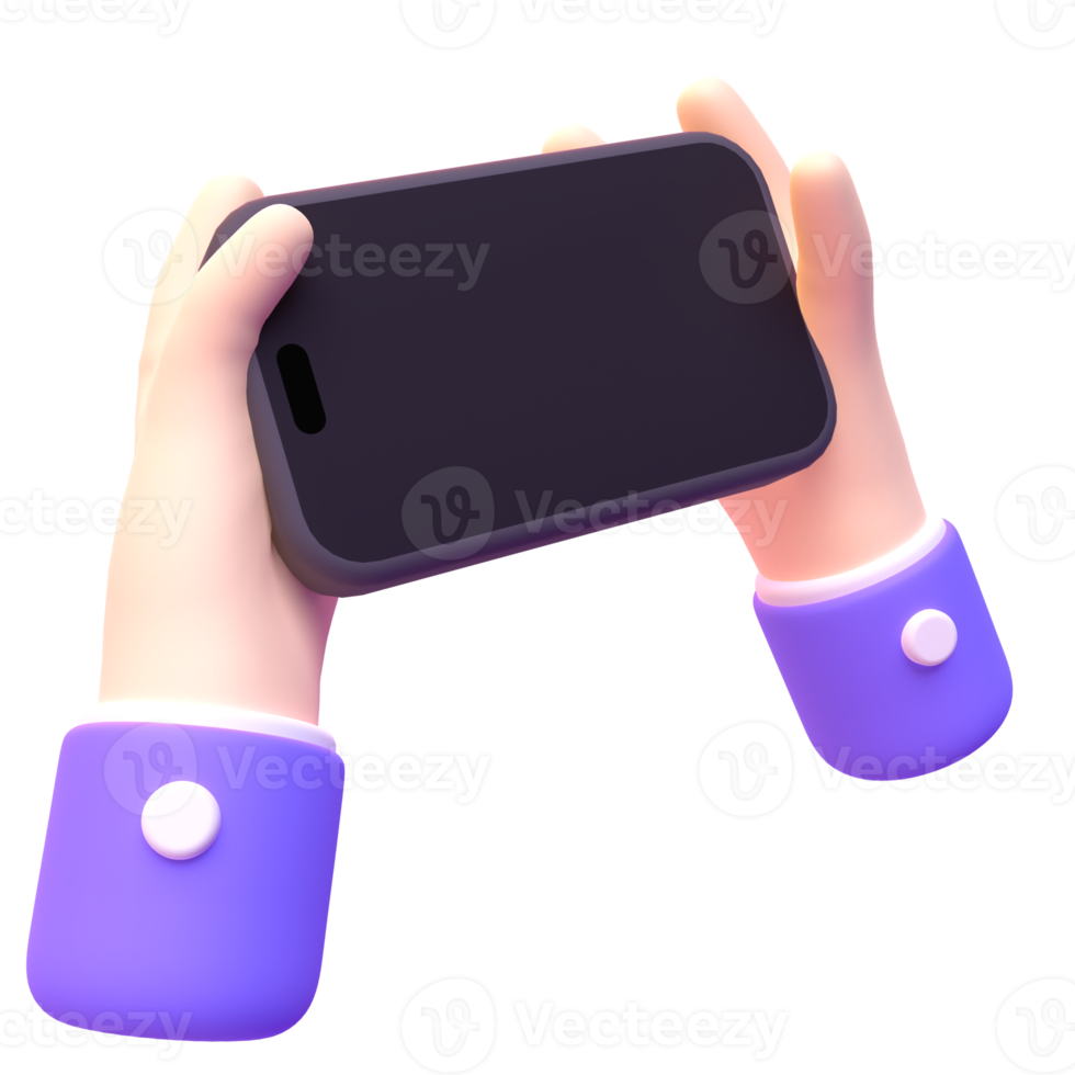 Device Phone in 3d render for graphic asset web presentation or other png