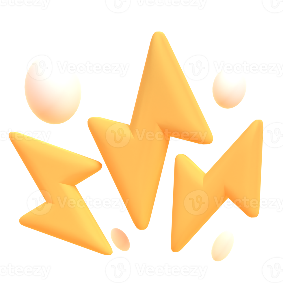 Storm in 3d render for graphic asset web presentation or other png