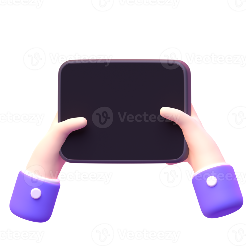 Device Phone in 3d render for graphic asset web presentation or other png
