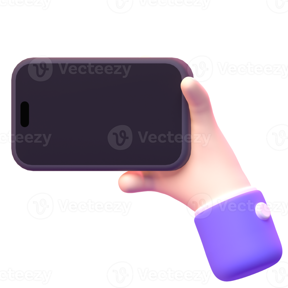Device Phone in 3d render for graphic asset web presentation or other png