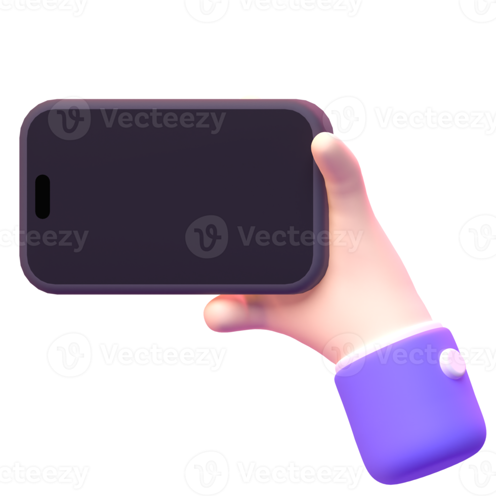 telefone do dispositivo em renderização 3d para apresentação na web de ativos gráficos ou outros png