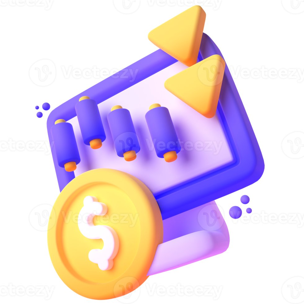 Saver  in 3d render for graphic asset web presentation or other png