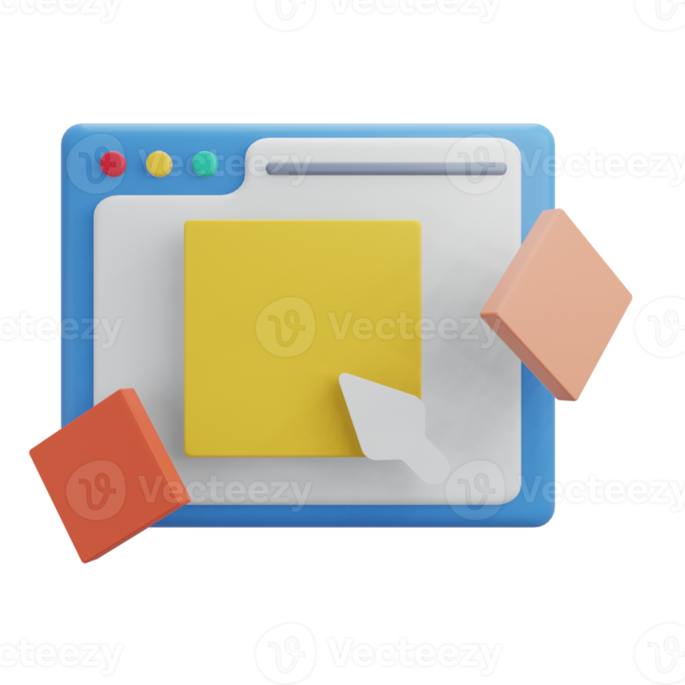 3D Rendered Object for Presentation website and other png