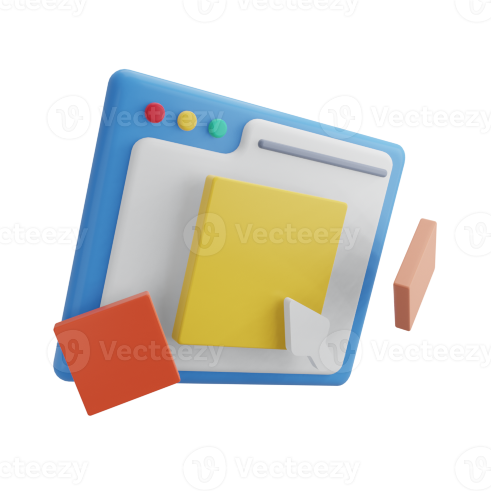 3D Rendered Object for Presentation website and other png